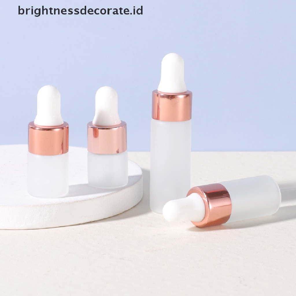 [Birth] 5pcs 1per2/3/5ml Botol Pipet Kaca Frosted Botol Kosong Toples [ID]