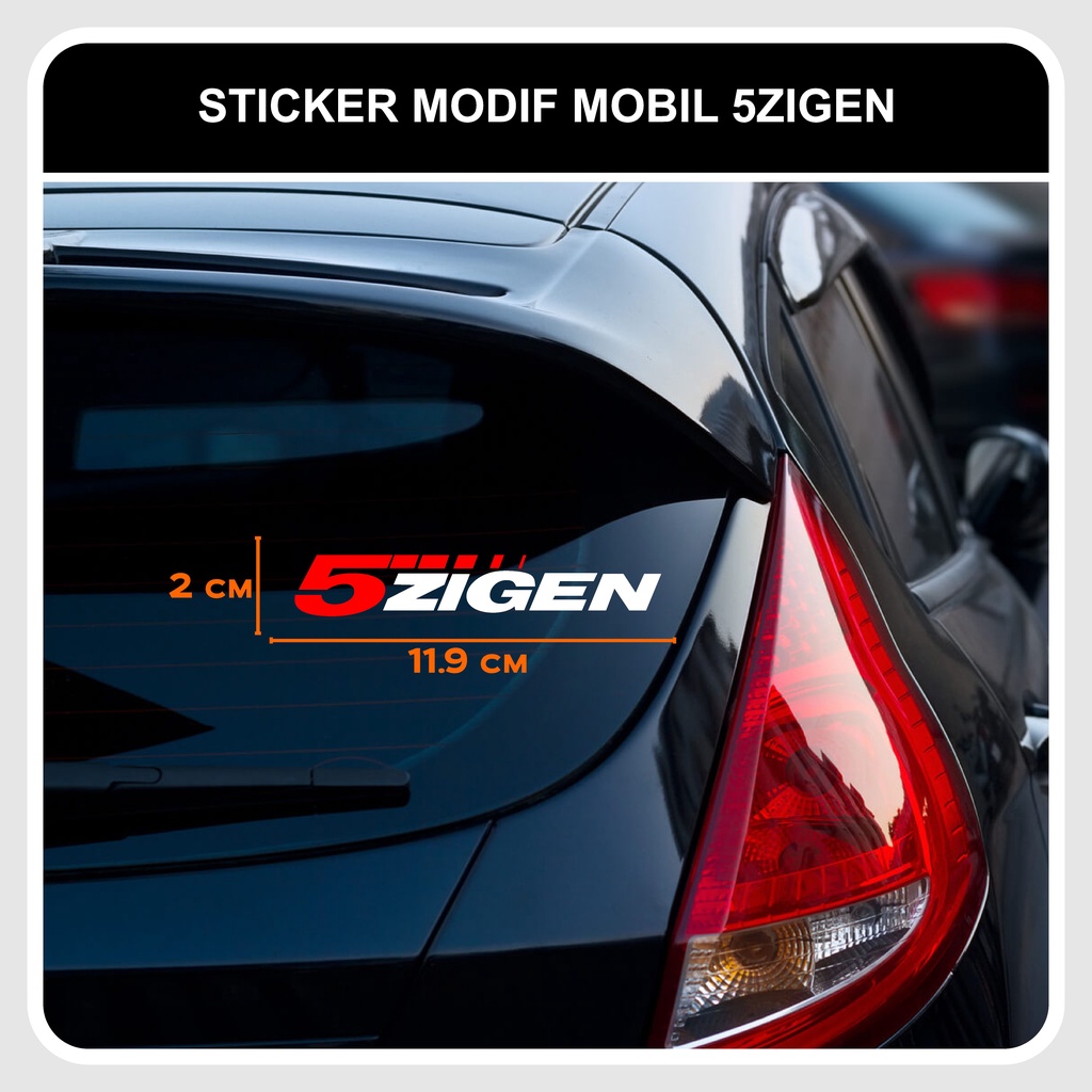 CUTTING STICKER 5ZIGEN / STIKER 5 ZIGEN MODIF MOBIL RACING DECAL VELG