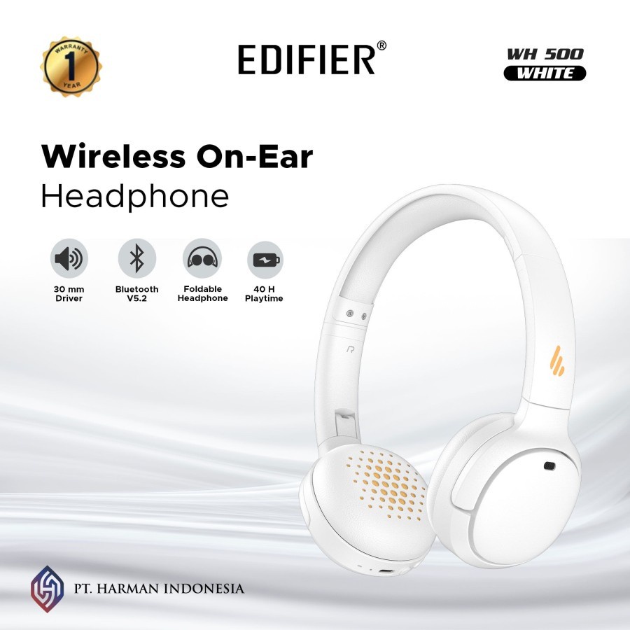 Headphone Edifier WH500 Bluetooth On-Ear Lighten up Your Tune