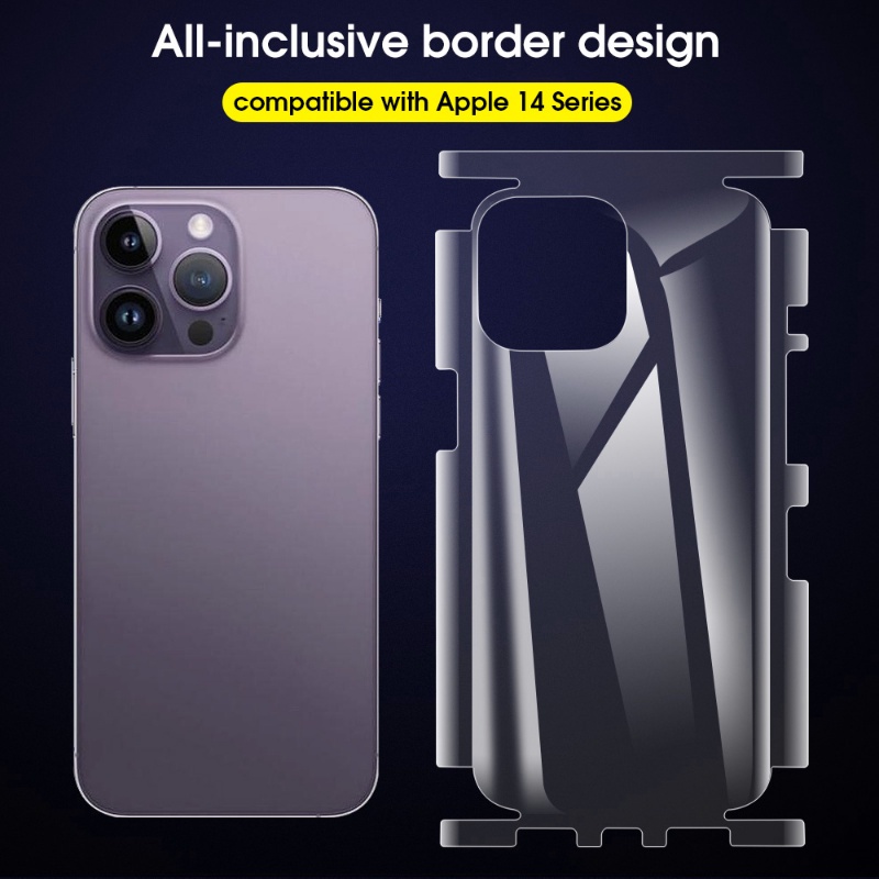 IPHONE Kulit Pelindung Belakang Bingkai Perbatasan Ponsel TPU Lembut Berkualitas Tinggi/Anti Gores Cakupan Penuh Ponsel Kembali Film Pelindung/Penutup Telepon Kompatibel Dengan Iphone14Plus Pro Max
