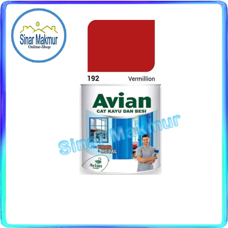 Cat Kayu Besi 100 CC 100 ML 192 Vermillion (AVIAN)