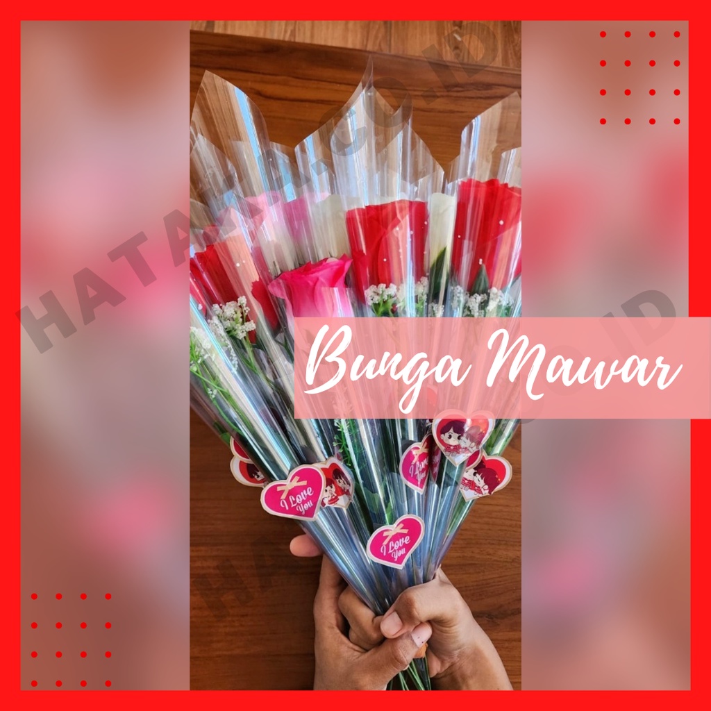 Bunga Mawar Valentine Bunga mawar artificial bunga Valentine mawar tangkai murah mawar buket