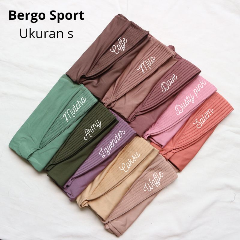 Bergo Sport Jersey premium | Hijab Sport | Hijab Olahraga