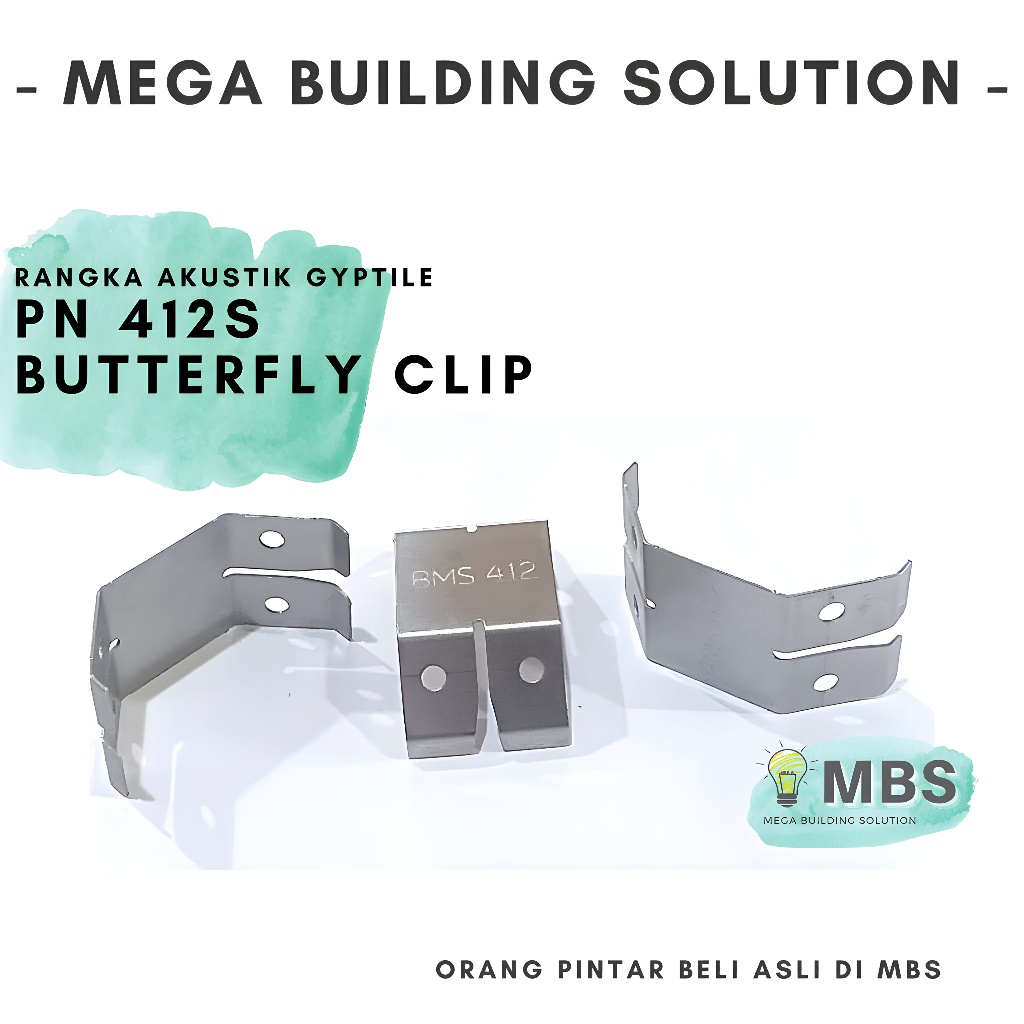 Butterfly Clip PN 412s Aksesoris Plafon Akustik - Plafond Gipsum Gypsum