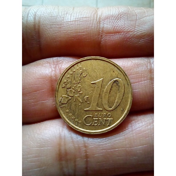 Uang Koin 10 Cent Euro 2002