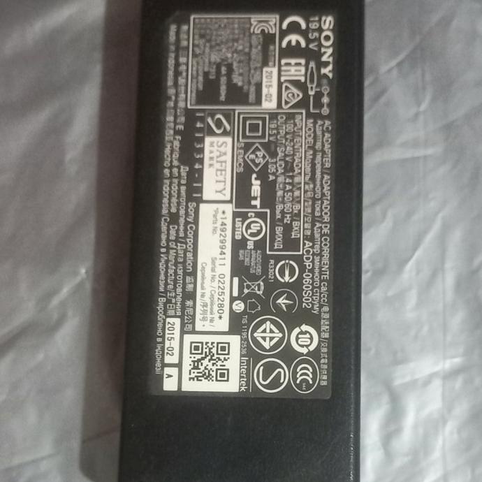 ADAPTOR TV SONY 19.5V ORIGINAL 100% ASLI