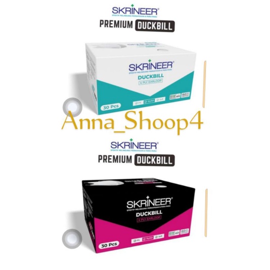 MASKER SKRINEER DUCKBILL 4PLY BFE 99%