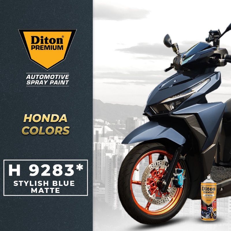 Pilok Pilox Cat Diton Premium 9283 Stylist Blue Matt 9283 Biru Doff 400cc Tahan Bensin.Cat Semprot Pylok