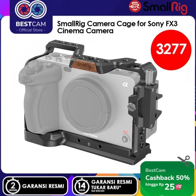 Jual Smallrig Camera Cage For Sony Fx3 Cinema Camera 3277 Shopee