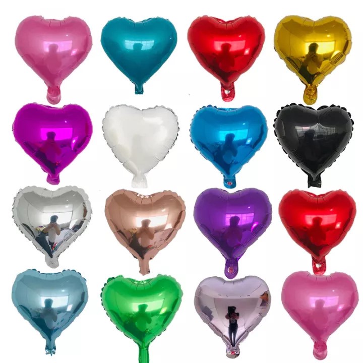 10 Inch Balon Love Warna Chrome / Balon Love Warna Glossy balon balon huruf balon latex balon ulang tahun balon