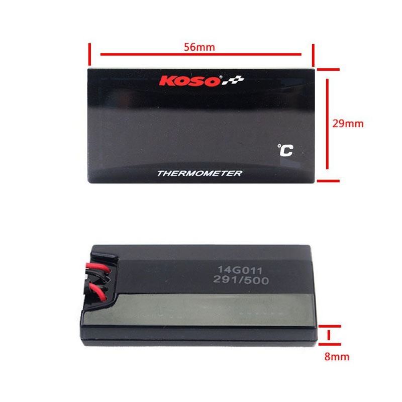 OTOHEROES Termometer Digital Pengukur Suhu Air Radiator Mesin Motor