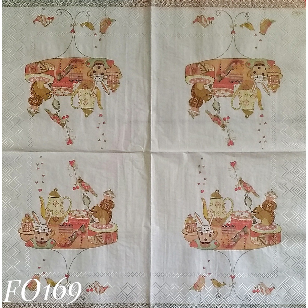 

Napkin Eropa Food FO169/ Tissue Decoupage