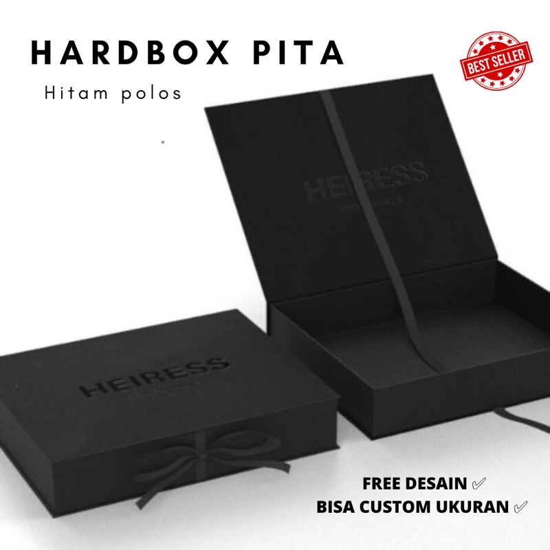 

Hardbox Hitam Custom Box Gift Box Kotak Kado Luxury Box Luxury