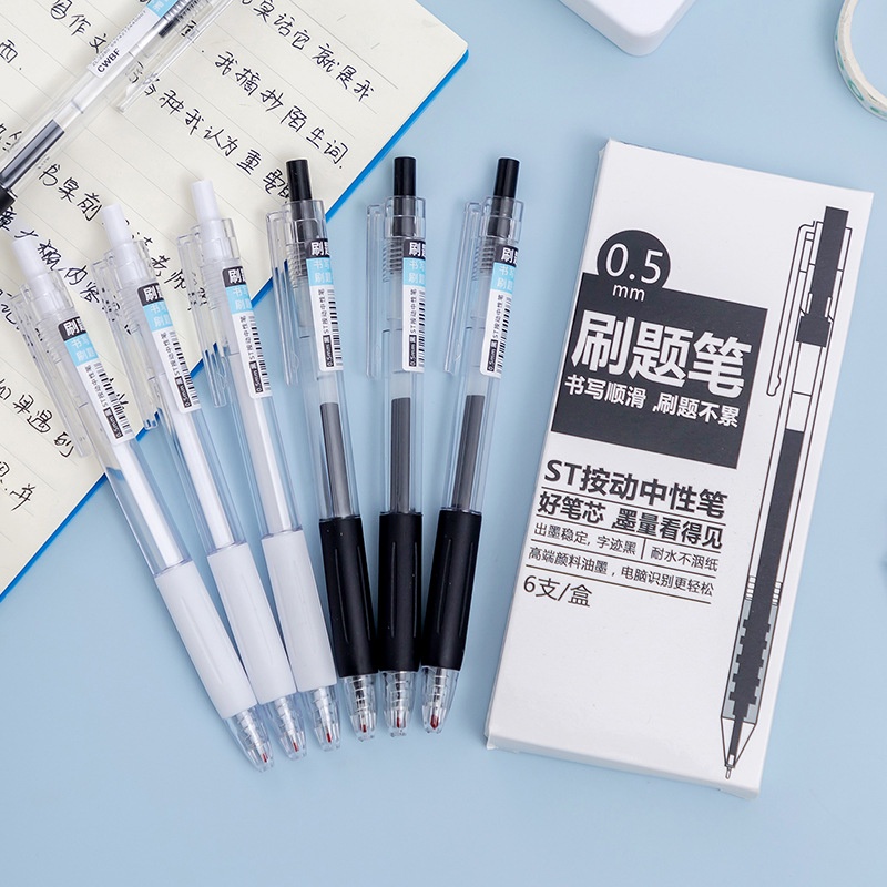 

[MTOYS] Pulpen Gel Mekanik Set 6 Pcs Motif Polos Untuk Kuliah Premium - JT0023