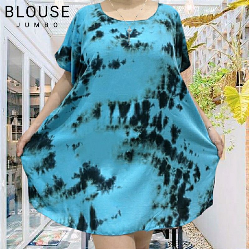 blouse big size blus ukuran jumbo baju jumbo wanita atasan big size wanita baju tie dye wanita size jumbo bahan rayon berkwalitas