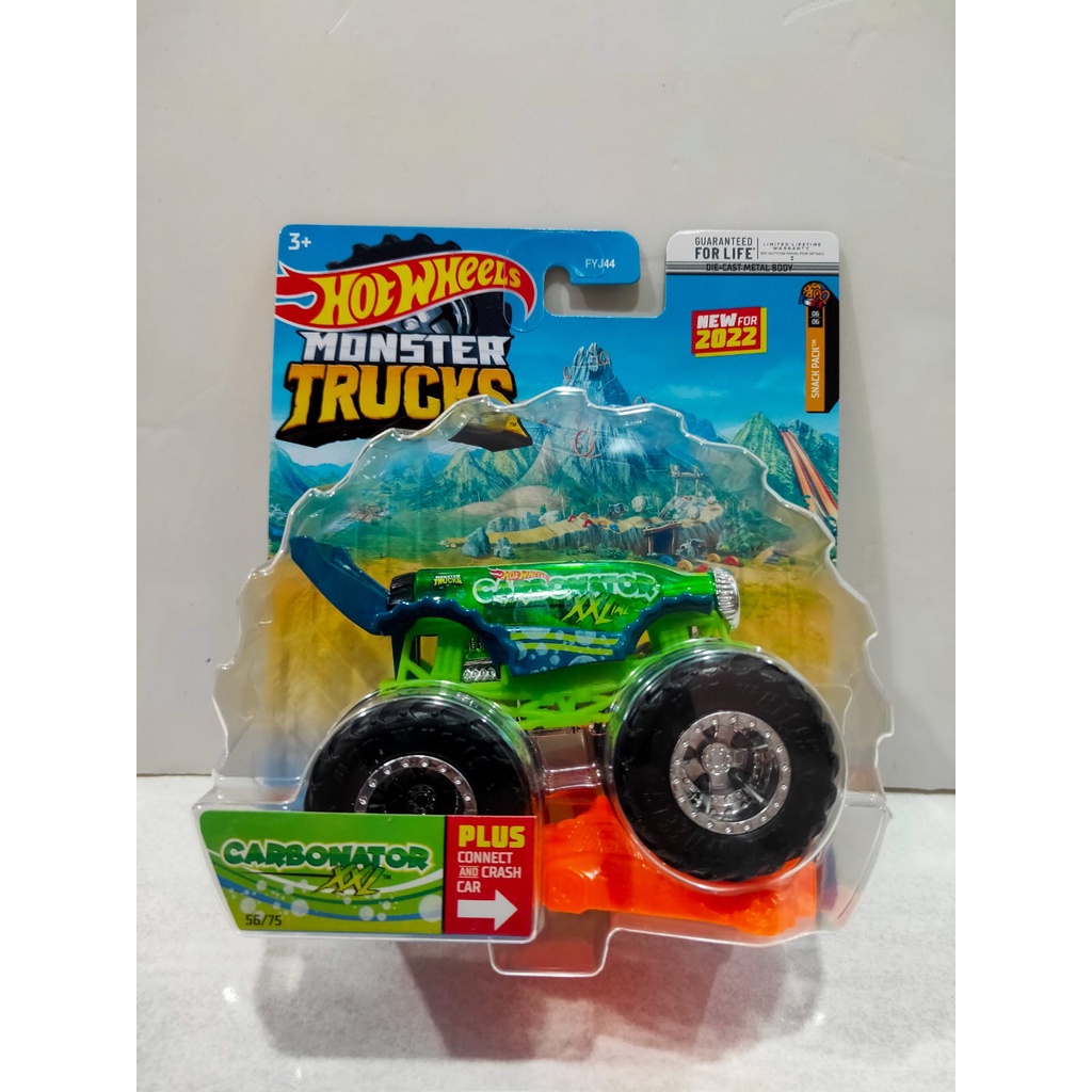 HOT WHEELS MONSTER TRUCKS / CARBONATOR HIJAU / HOT WHEELS MURAH ORIGINAL