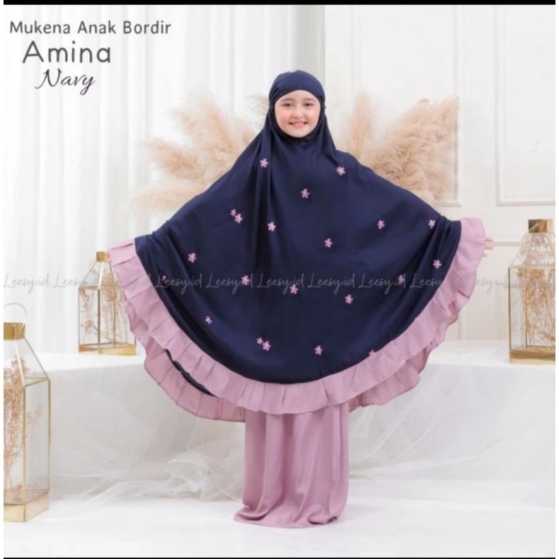 Mukena Anak Tanggung rayon premium lupita by Lessy.id