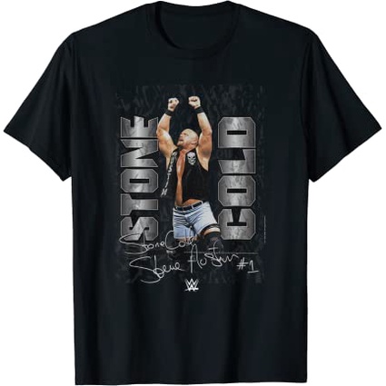 BAJU WWE Stone Cold Steve Austin #1 Autograph T-Shirt