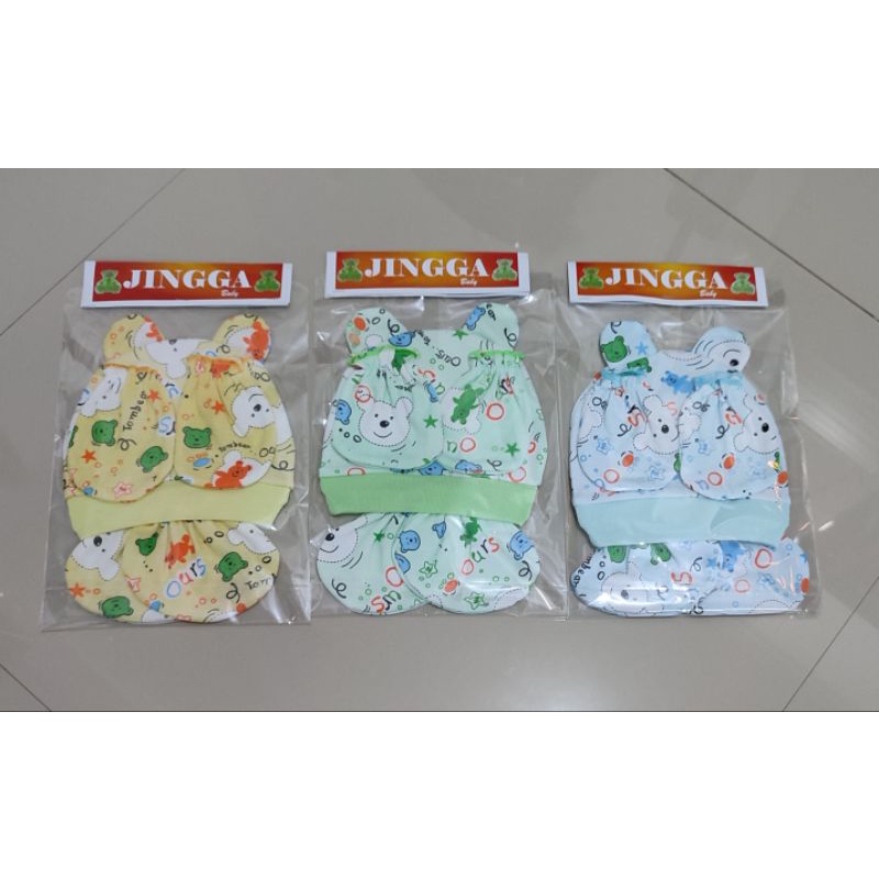 6 pc TOPI STK SET SARUNG TANGAN KAKI Bayi SET TOPI+SARTAKI BAHAN TEBAL