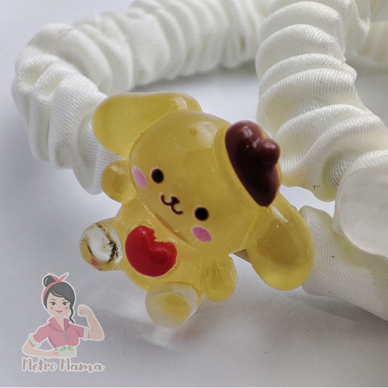 Karet Rambut Anak Sanrio Satin Kerut HAIR SCRUNCHIE Kualitas Premium