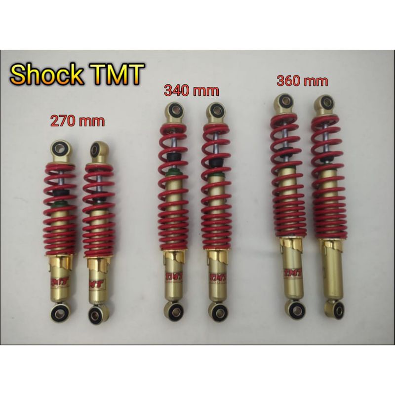 SHOCKBREKER BELAKANG NON TABUNG TMT UKURAN 270 , 340,360 MM MOTOR JUPITER/VEGA/SUPRA/KHRASIMA/RXKING