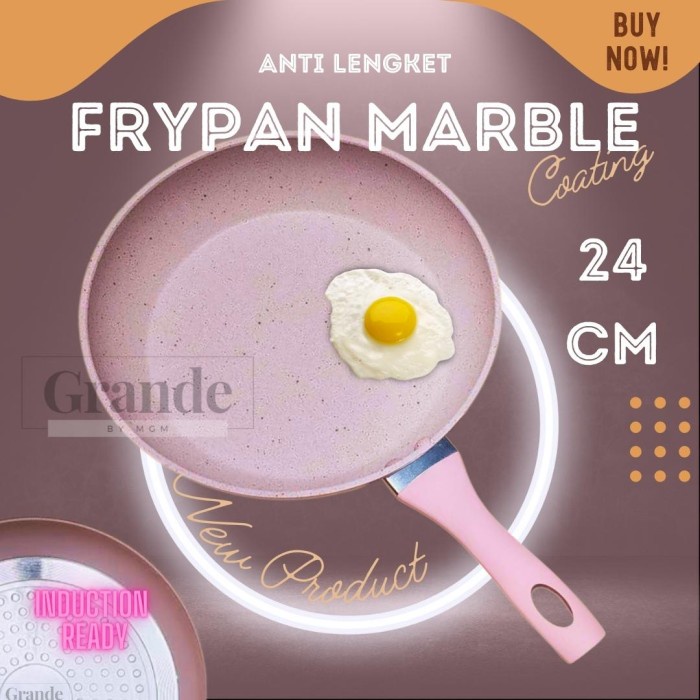 Marble Series Frypan 24cm pengorengan teflon anti lengket INDUKSI ok