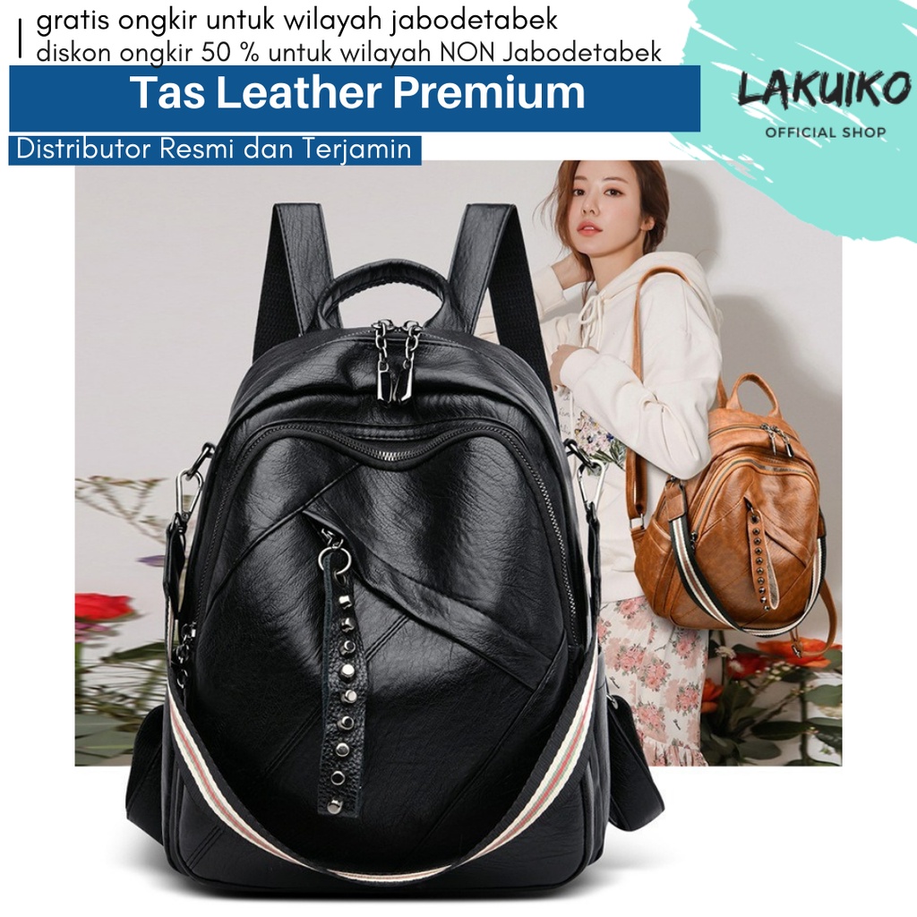 Promo Diskon Tas Ransel kulit wanita PIXIE BAG - Tas Leather Premium PIXIE BAG