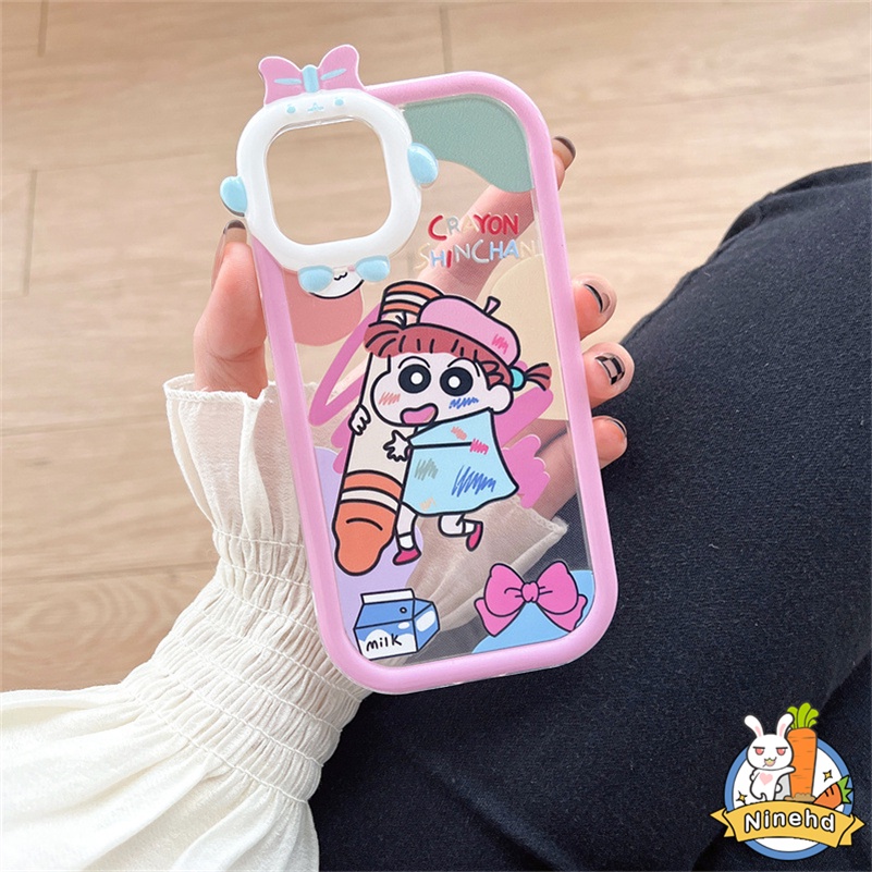IPHONE Casing Kompatibel Untuk Iphone14 13 12 11 Pro Max X Xr Xs Max7 8 6 6s Plus Se2020 Kartun Monster Kecil Pelindung Lensa Ponsel Case Shockproof Silikon Soft Case Cover Pelindung