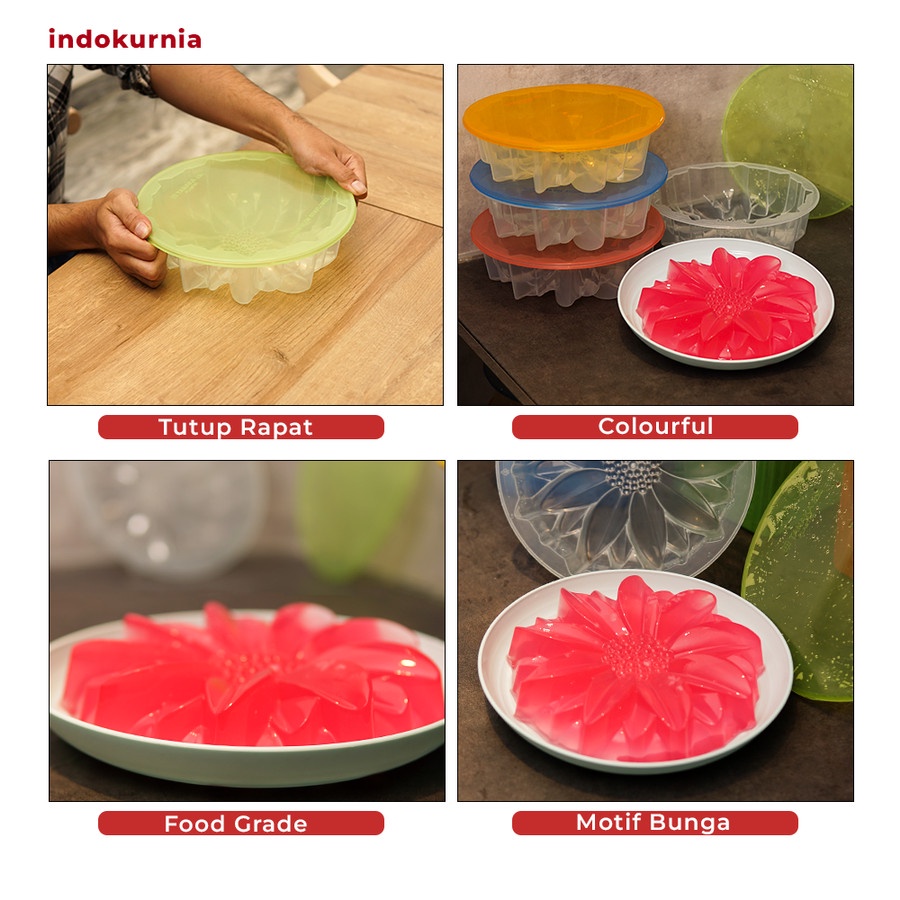 IK - Cetakan Agar Puding Loyang Kue JUMBO 24CM Bunga Matahari TERMURAH