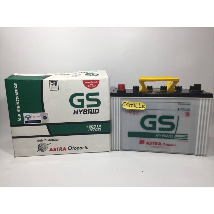 AKI MOBIL GS HYBRID N70Z 75D31R GS ASTRA ORIGINAL PAJERO ELF DLL