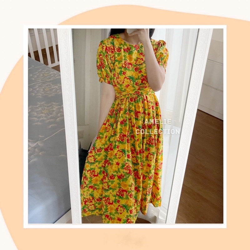 AYAKO DRESS - midi dress bumil friendly