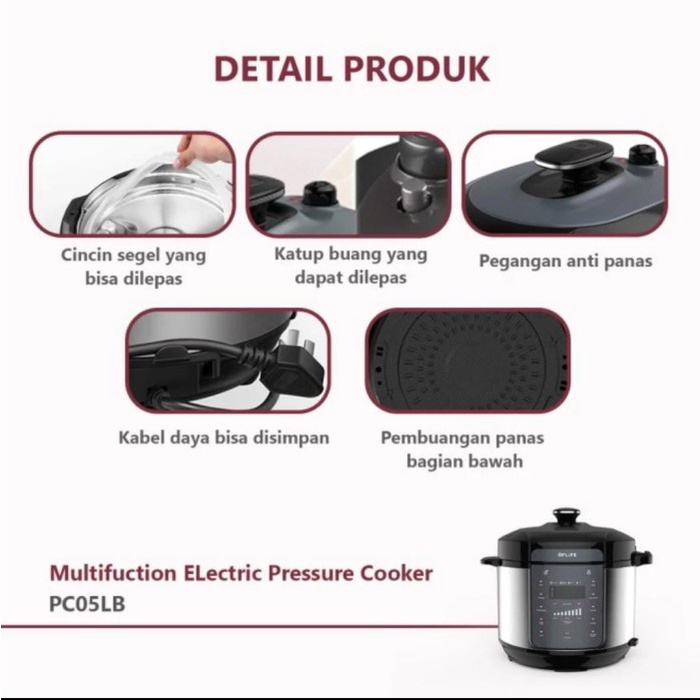 FLIFE PC05LB Pressure Cooker