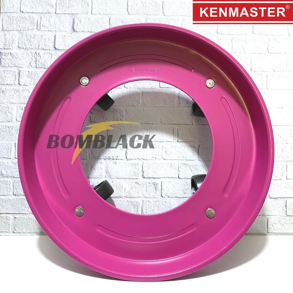 KENMASTER Tatakan gas Roda Tabung Gas Elpiji Besi Bulat Plus Roda 3kg 5kg 12kg HIJAU