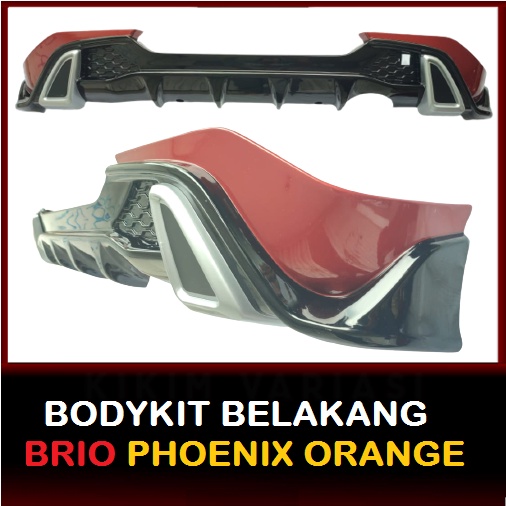 BODYKIT BELAKANG BRIO URBANITE PHOENIX ORANGE