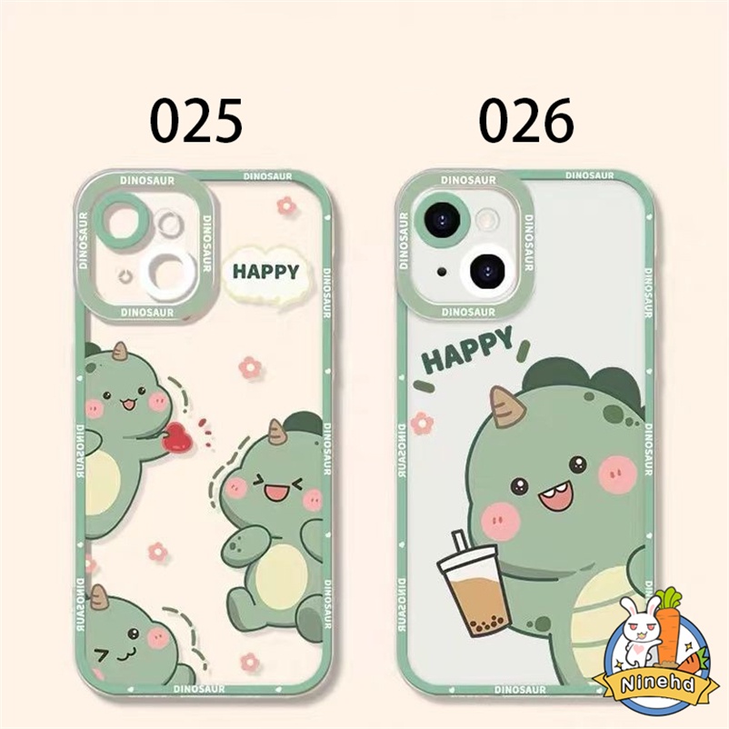 Cute Dinosaur Soft Case Tpu Motif Polkadot Compatible for Iphone 14 13 12 11 Pro Max X Xr Xs Max 7 8 6 6s Plus Se 2020 Soft TPU Silicone Precision Hole Shock-proof Phone Case and Drop-proof TPU Protective Phone Cover Casing