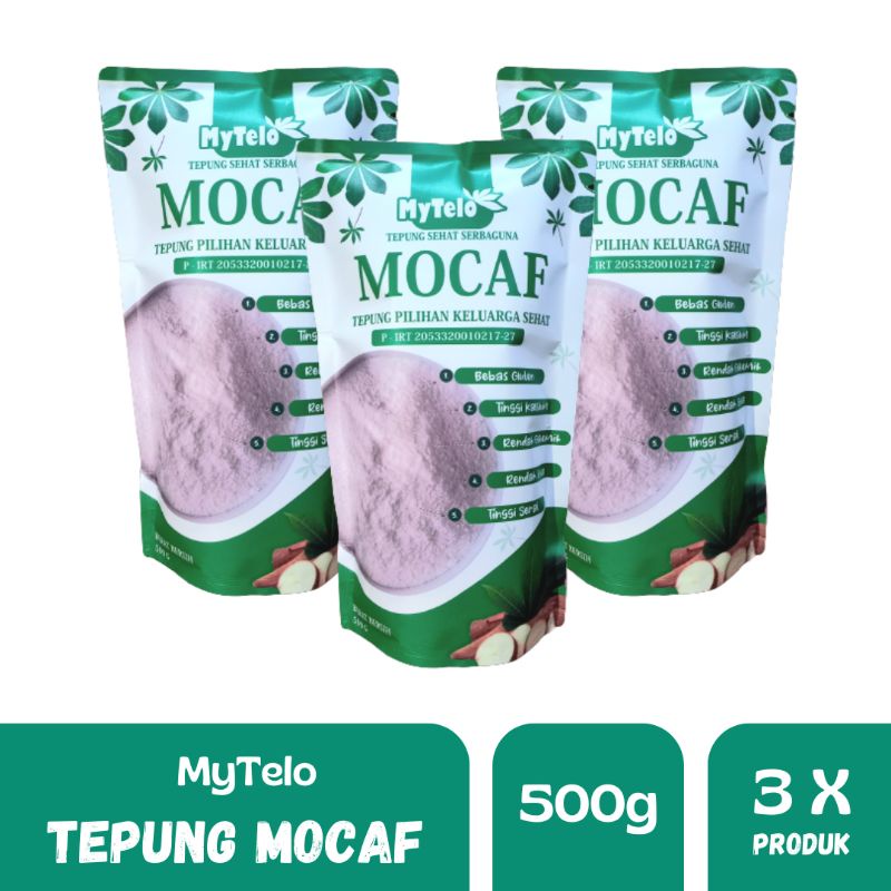 

[PAKET HEMAT] Tepung Mocaf 3Pcs - MyTelo – 500g Gluten Free