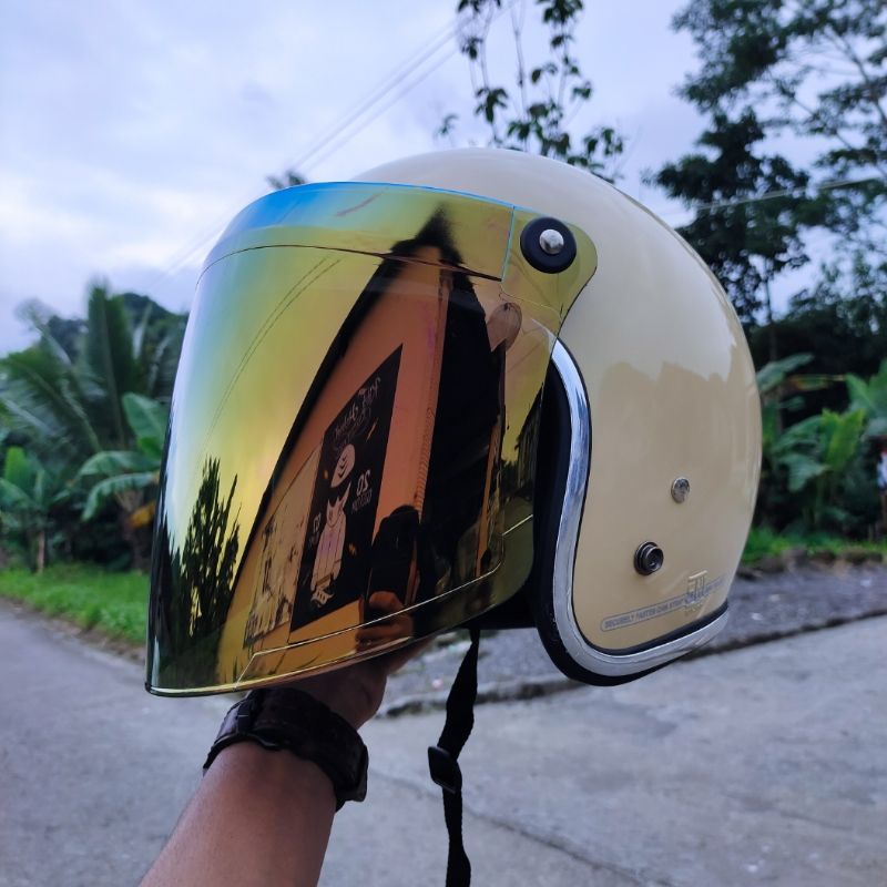 HELM BOGO DEWASA RETRO KACA VENOM SNAIL