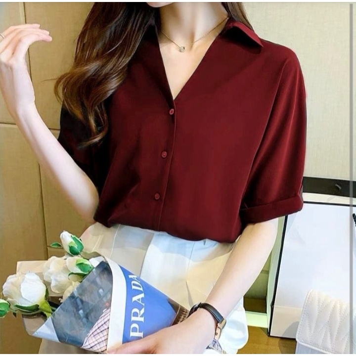 [ MOCIIESHOP ] kem momo / jn / baju wanita model baru / baju atasan wanita / atasan wanita / baju wa