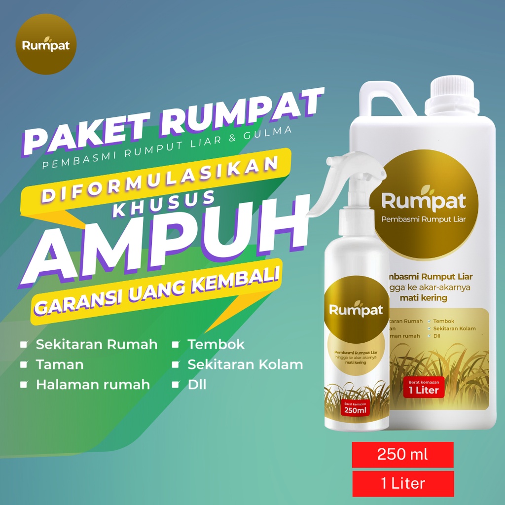 Paket Rumpat 1 Liter Jerigen + 250ML Botol Spray