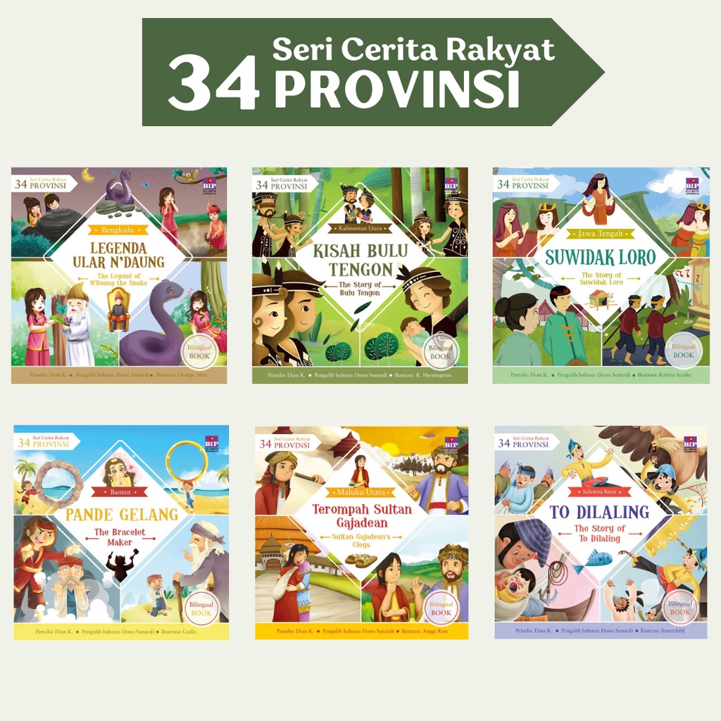 BUKU SERI CERITA RAKYAT 34 PROVINSI/ BHUANA ILMU POPULER