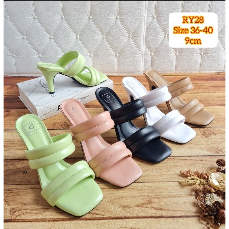 ABBUSHOES RY 28 sendal hak tinggi Rayyana 9cm