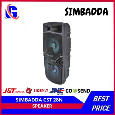 SIMBADDA CST 28N|Speaker Meeting Karaoke Bluetooth Portable + Free Mic