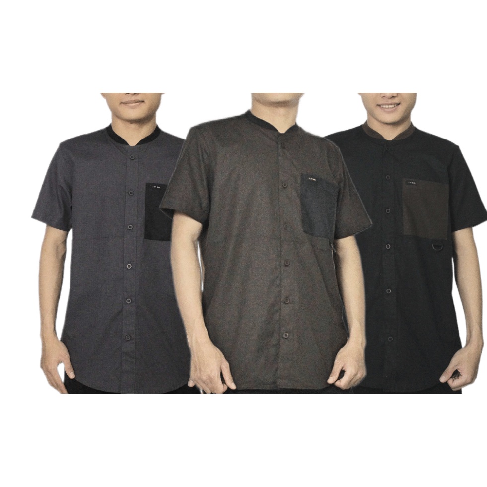 Koko Anak remaja/ anak tanggung dan Dewasa bahan Katun cigarete dengan variasi kantong dan leher yg pakai collar karet premium yg keren Cocok untuk pakaian muslim anak dan dewasa ,Koko couple bapak dan anak atau ayah dan abu yang keren