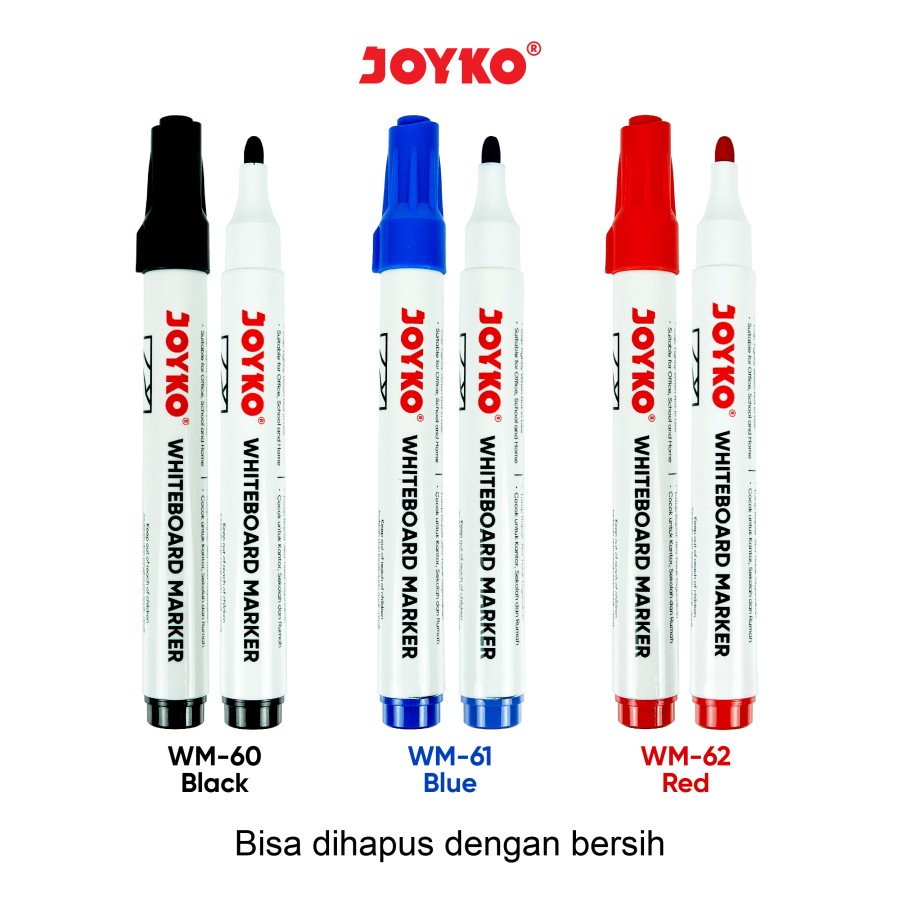 

Spidol Papan Tulis / Whiteboard Marker Joyko WM-60 ~ 62