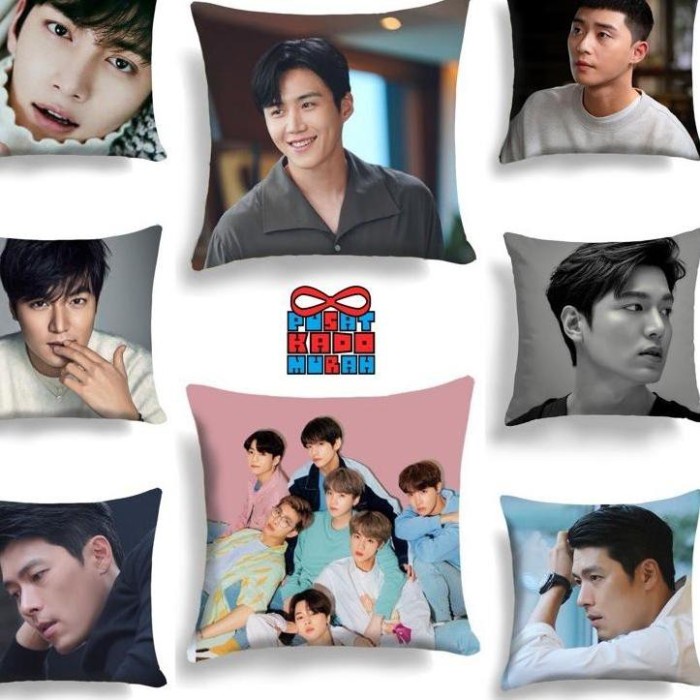 Termantab] Bantal Sofa Artis Korea - Hyun Bin / Lee Min Ho / Park Seo Joon /