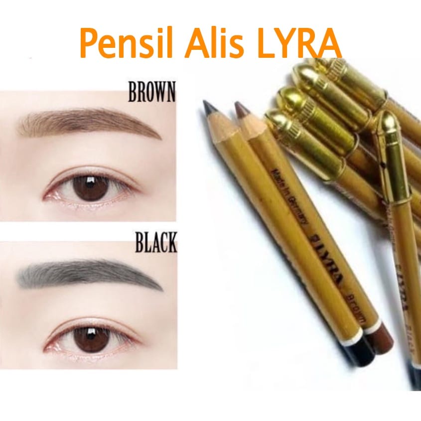Pensil Alis Lyra Brown / Black Harga Satuan - TBS