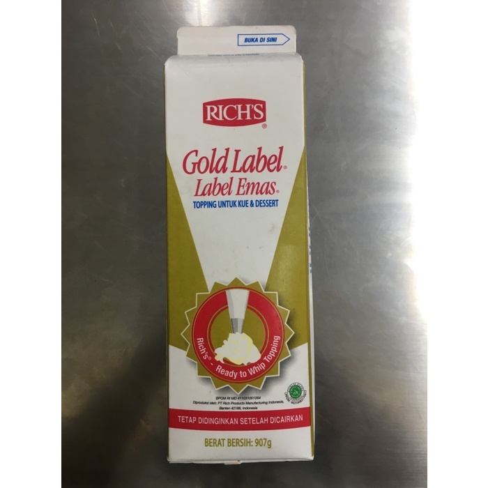 

WHIPPED CREAM GOLD LABEL RICHS