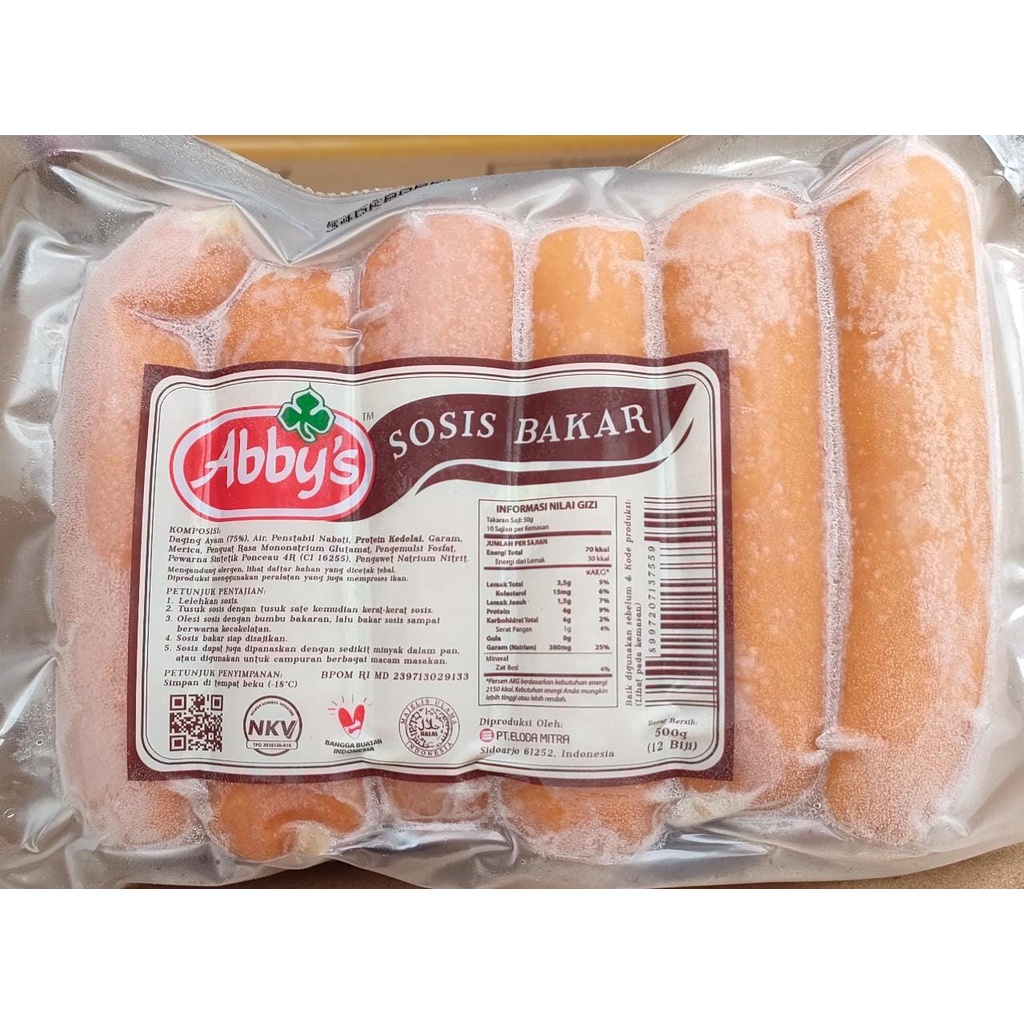 

Abbys Sosis Bakar 500gr Instant Sameday Ready Musi