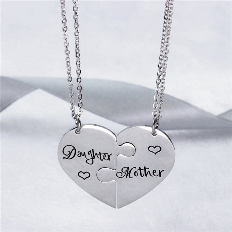 New Arrival Perhiasan Kalung Ibu Anak Zinc Alloy Best Friends Choker Necklace Untuk Wanita