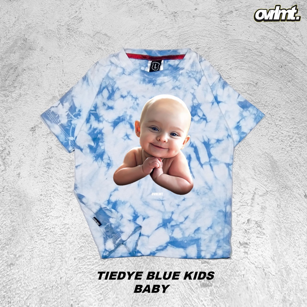 T-SHIRT | KAOS | ANAK | BALITA | TIEDYE | BLUE | BABY SMILE OVERLIMIT